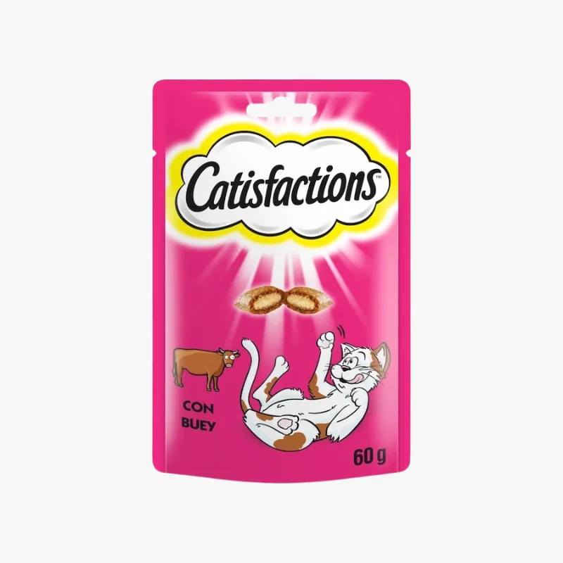 CATISFACTIONS Friandises au Bœuf pour Chat 60 g