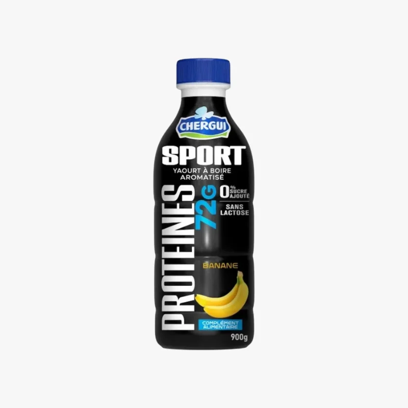 CHERGUI Sport – Yaourt à Boire Protéiné Banane 900ml