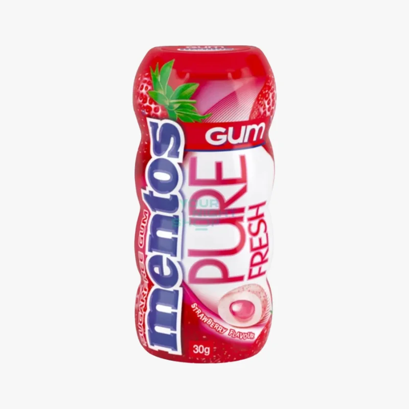 Mentos Fraise Chewing Gum 30G